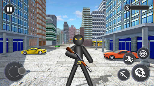 Real Stickman Ninja Rope Hero Spider: Vice Town screenshot 4