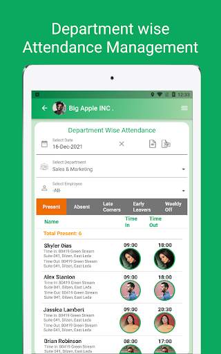 HRMS App, Online Time tracker 16 تصوير الشاشة
