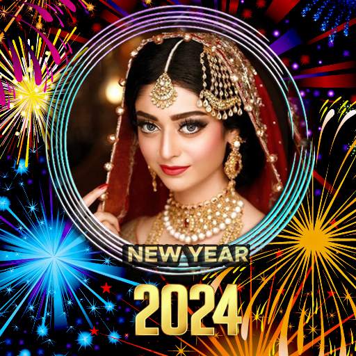 New year photo frame 2024 1.10