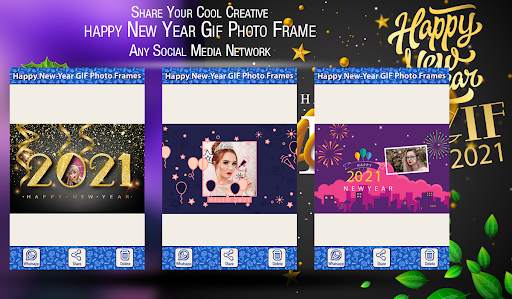 Happy New Year 2021 GIF Photo Frames screenshot 7