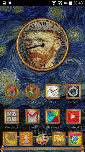 Next Launcher 3D Theme VanGogh screenshot 1