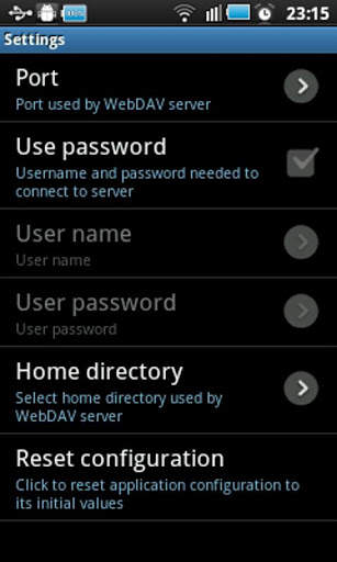 WebDAV Server screenshot 3