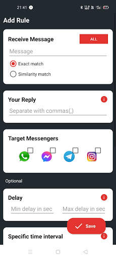 Auto reply for all social media screenshot 2