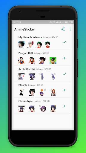 Hot Anime Stickers For Whatsapp screenshot 1