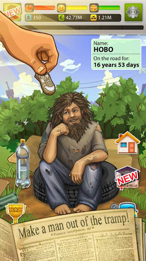 Hobo World - life simulator screenshot 2