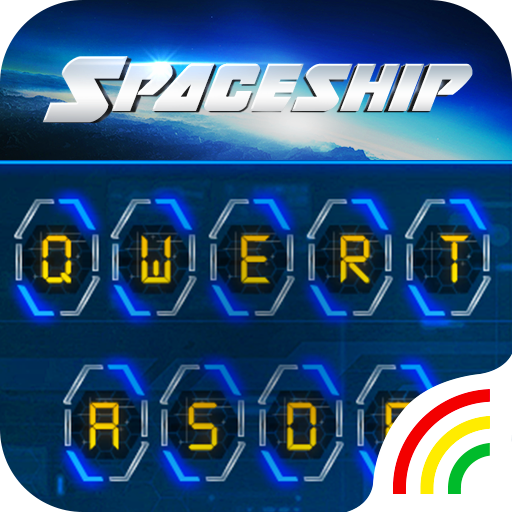 Neon Spaceship Keyboard Theme icon