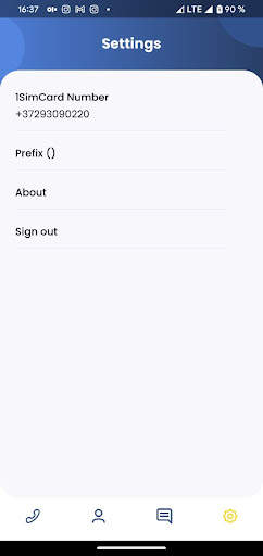 OneSim VoIP screenshot 3