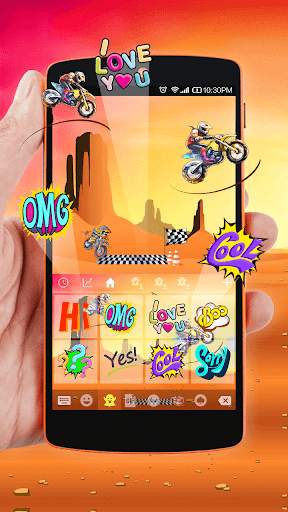 Emoji Keyboard of Bicycle Game screenshot 3