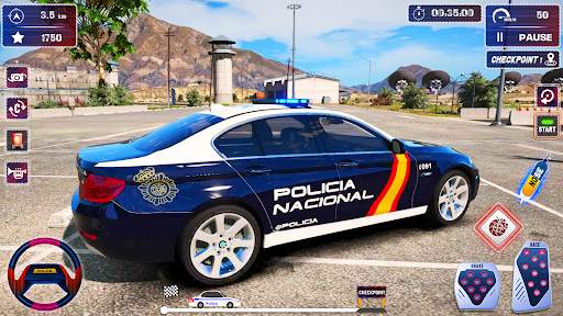 Police Car Chase Parking Games screenshot 2