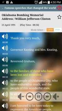 Learn English S plus, Famous English Speeches FREE screenshot 2