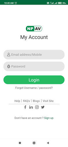 My Account screenshot 1