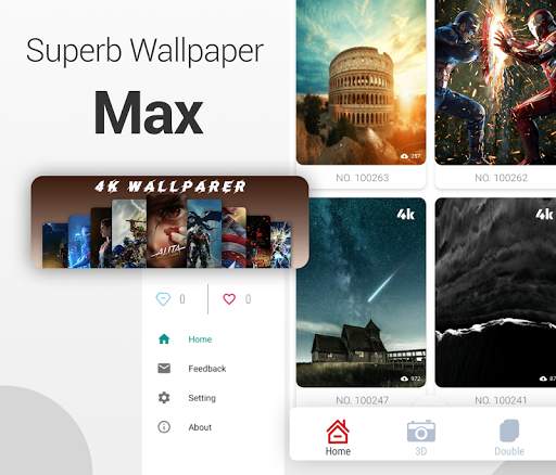 🎨Superb Wallpaper Max-4K 3D Double Wallpapers screenshot 1