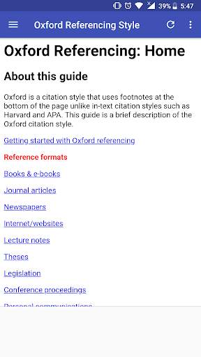 Oxford Reference Style Guide screenshot 1