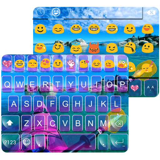 Happy Kayak Emoii Keyboard icon