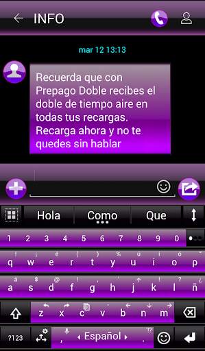 THEME FOR AI TYPE BLACK PURPLE screenshot 2