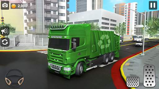 City Trash Truck Simulator: Dump Truck Games screenshot 1