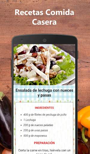 Recetas de comida casera fácil screenshot 1
