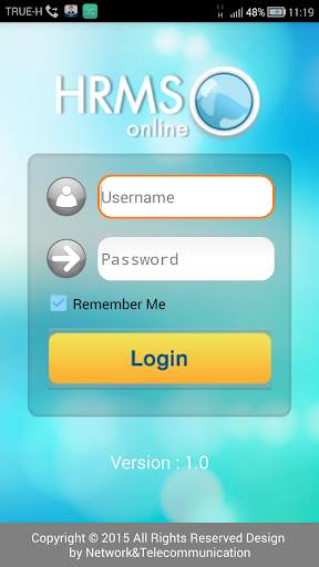 HRMS Mobile AA screenshot 1