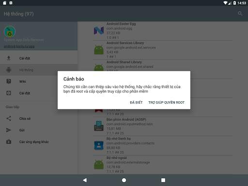 Trình quản lý ứng dụng hệ thống screenshot 21