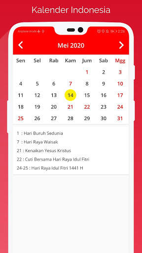 Kalender Indonesia 2 تصوير الشاشة