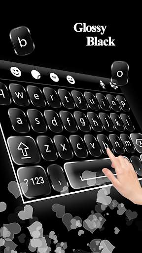 Glossy Black Keyboard Theme screenshot 4