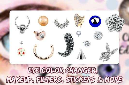 Eye Color Changer Photo Editor With Eye Stickers 6 تصوير الشاشة