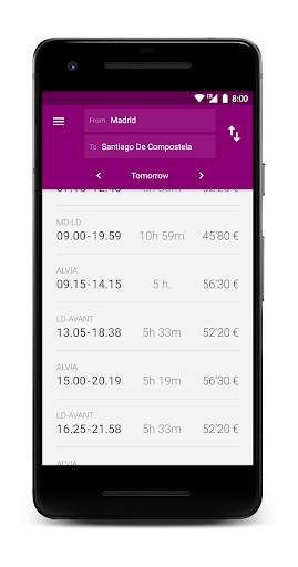 Ya Tren Free - Train timetable screenshot 1
