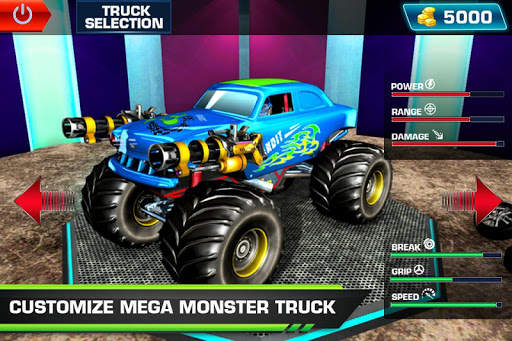 Monster Truck Racing: Monster Truck Shooting Game screenshot 4
