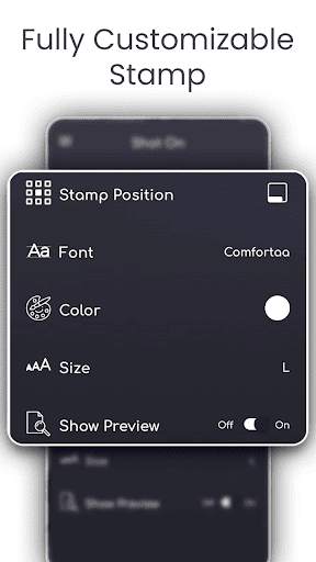 Shot On - Add ShotOn Camera photo screenshot 5
