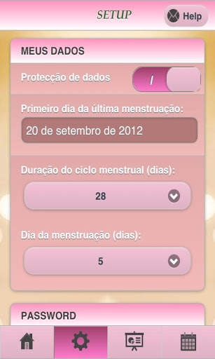 Menstruação-fertilidade Pro Lt screenshot 3