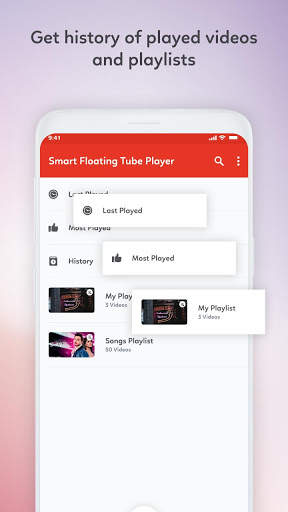 Smart Floating Tube Player screenshot 2