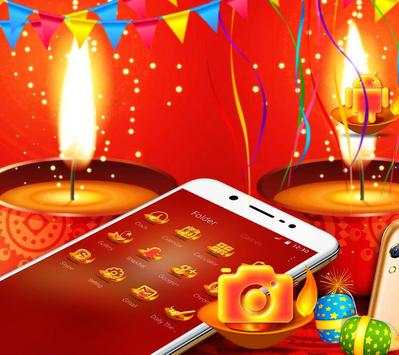 Red Happy Diwali Theme screenshot 3
