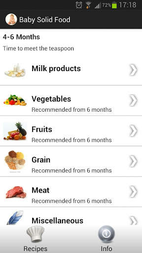 Baby solid food screenshot 2