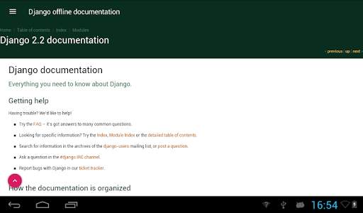 Django documentation & tutorial offline screenshot 3
