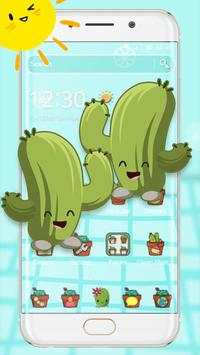 Cute Cartoon Cactus Theme🌟 screenshot 1