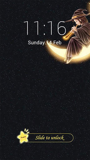 AppLock Theme Moon Girl скриншот 3