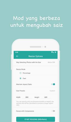 Foto memampatkan dan saiz semula screenshot 4