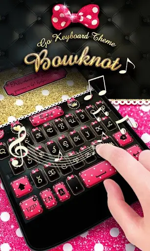Bowknot GO Keyboard Theme screenshot 3
