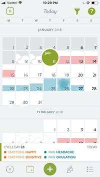 Period Calendar 1 تصوير الشاشة