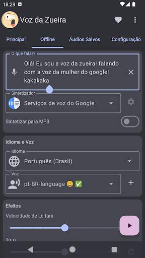 A Voz da Zueira - Texto em Voz screenshot 7