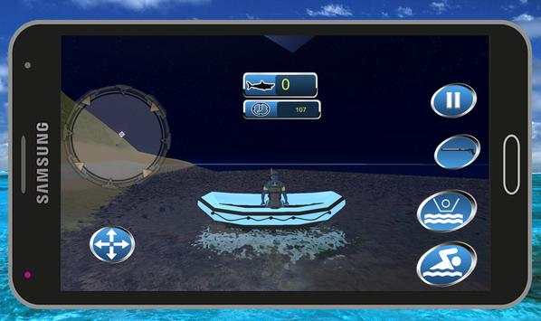 underwater scuba shark hunt screenshot 2