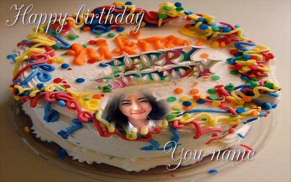 birthday cake photo frame name screenshot 6