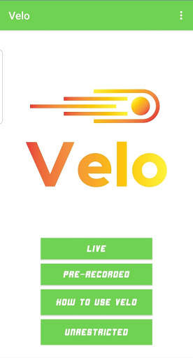 Velo screenshot 1