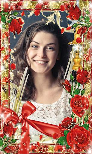 Flower Photo Frame 2021 Rose Application Updated 3 تصوير الشاشة