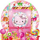 Pink Kitty Sweet Lollipop Theme 1.1.3