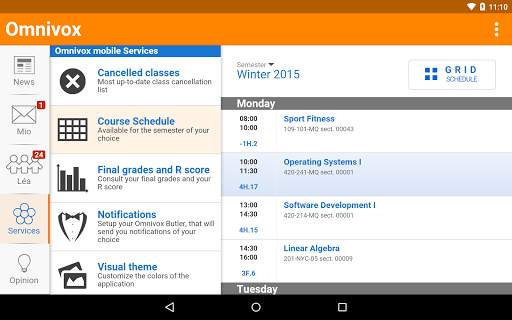 Omnivox Mobile screenshot 9