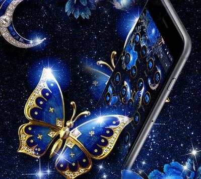 Moon Light Blue Butterfly Theme screenshot 1