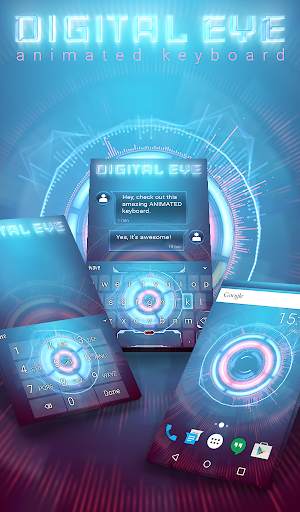 Digital Eye Animated Keyboard 1 تصوير الشاشة