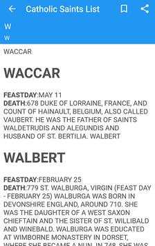 Catholic Saints List screenshot 3