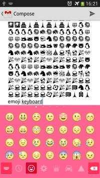 Pink Emoji keyboard Theme screenshot 1